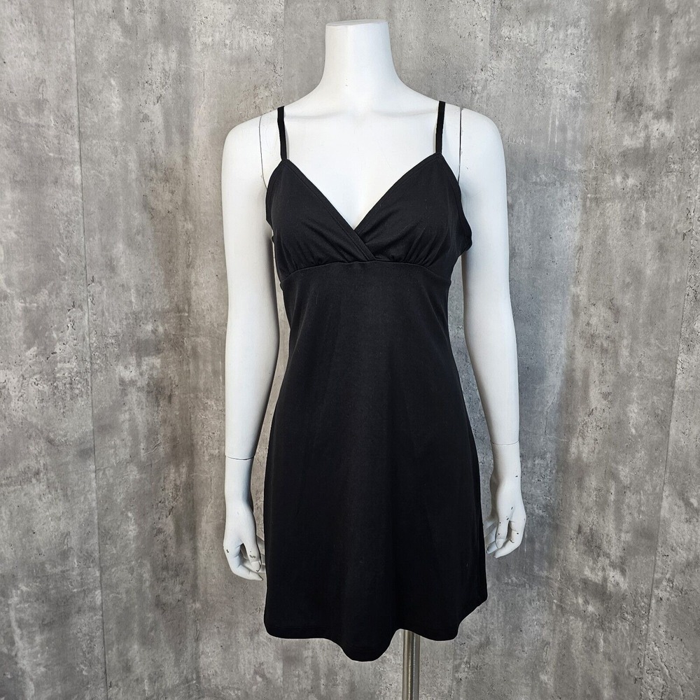 Royal Bones Daang Goodman Size S Black Surplice Babydoll Slip Dress‎ Goth Grunge